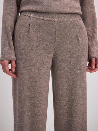 Брюки из шерсти мериноса с вискозой и люрексом Ария
