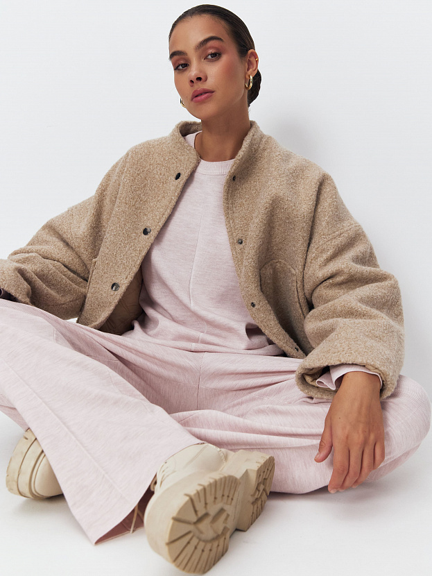 Меридиан джемпер трикотажный (бледно-розовый, 44-46)