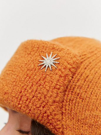 Шапка-ушанка из мохера и шерсти мериноса Стокгольм