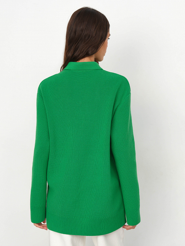 Лира кардиган трикотажный (ярко-зеленый, 44-46)