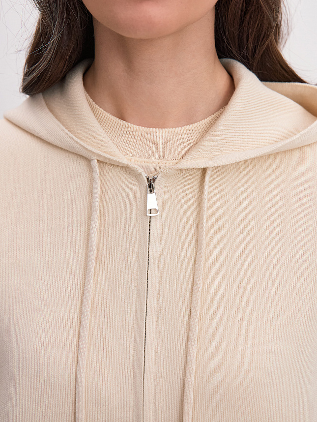 Паула джемпер (бомбер) трикотажный (кремовый, 44-46)