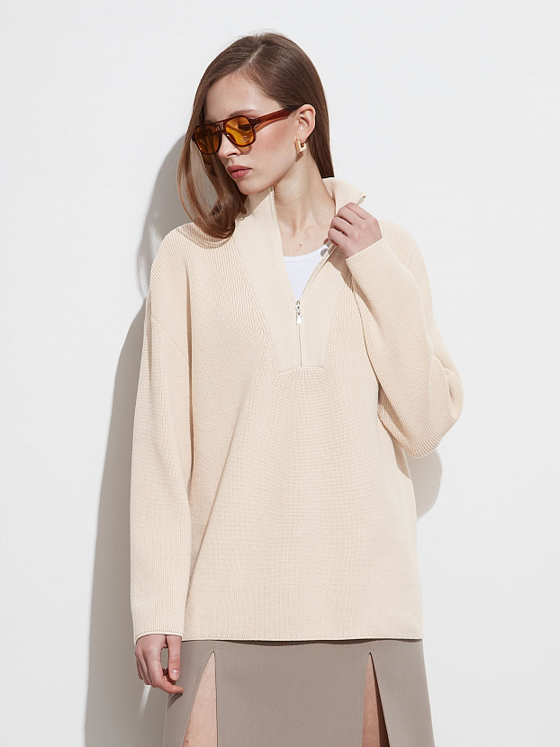 Райди джемпер трикотажный (кремовый, 44-46)