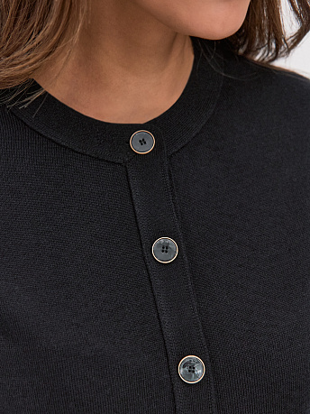 Кардиган из шерсти мериноса и вискозы Мята