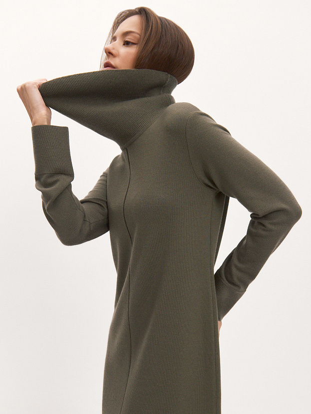 Джуди платье трикотажное (хаки, 44-46)