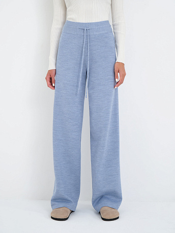 Брюки с шерстью мериноса и вискозой Сатурн