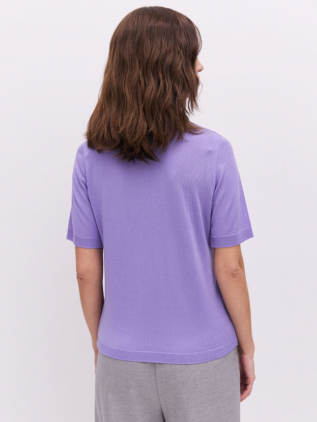 Адель джемпер (футболка) трикотажный (лаванда, 44-46)