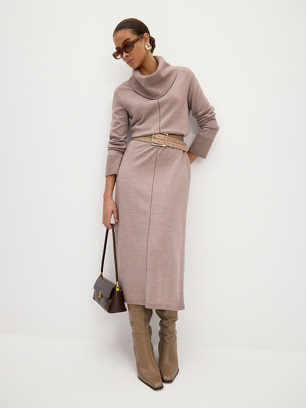 Джуди платье трикотажное (розовато-серый, 44-46)