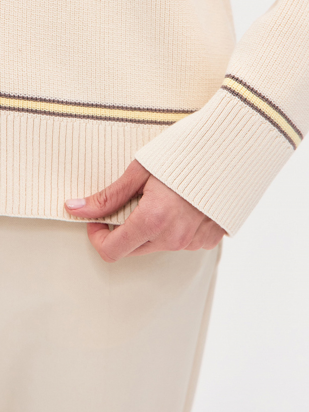 Бельгия джемпер трикотажный (кремовый, 44-46)