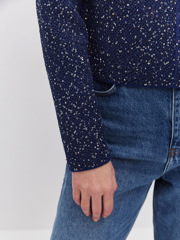 Антарес жакет трикотажный (синий, 44-46)