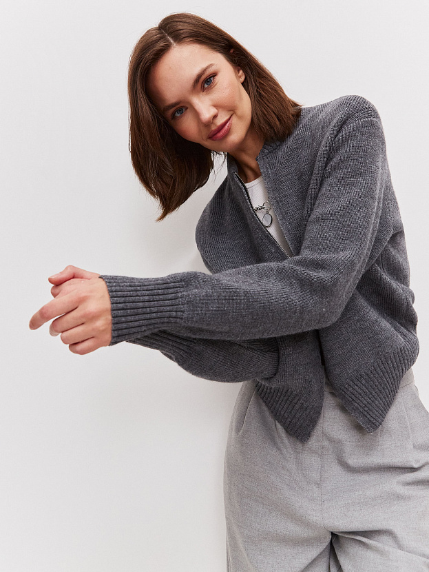 Эльба джемпер (бомбер) трикотажный (маренго, 44-46)