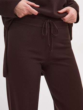 Брюки с шерстью мериноса и вискозой Сатурн