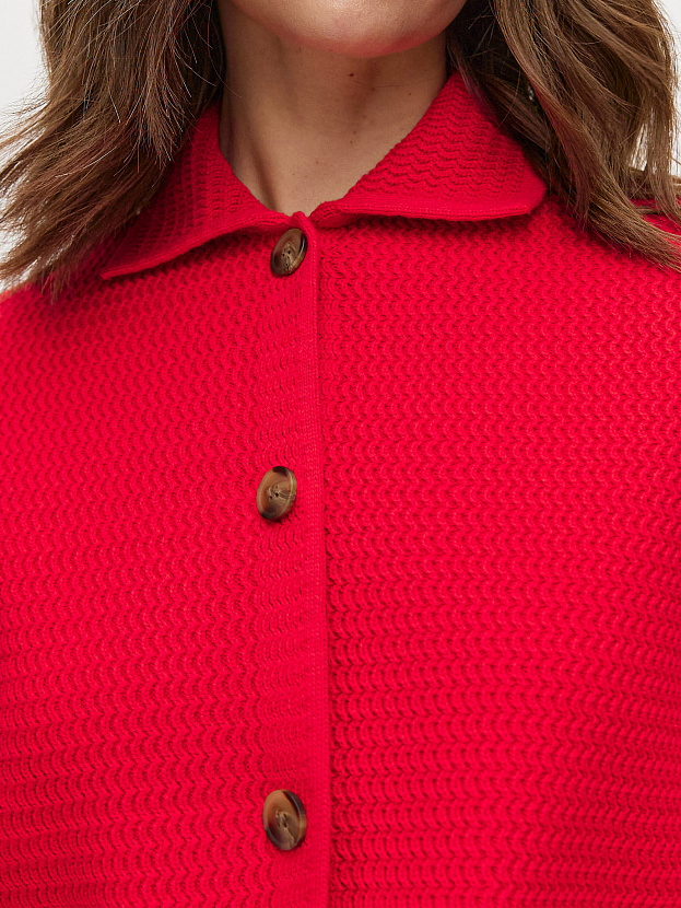 Селена жакет трикотажный (красный, 46)