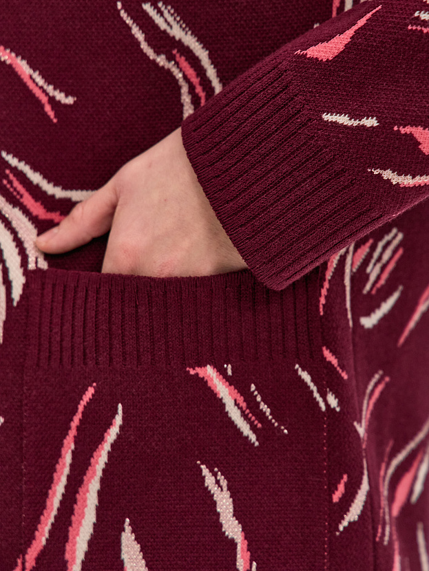 Гарда кардиган трикотажный (бордо, 44-46)