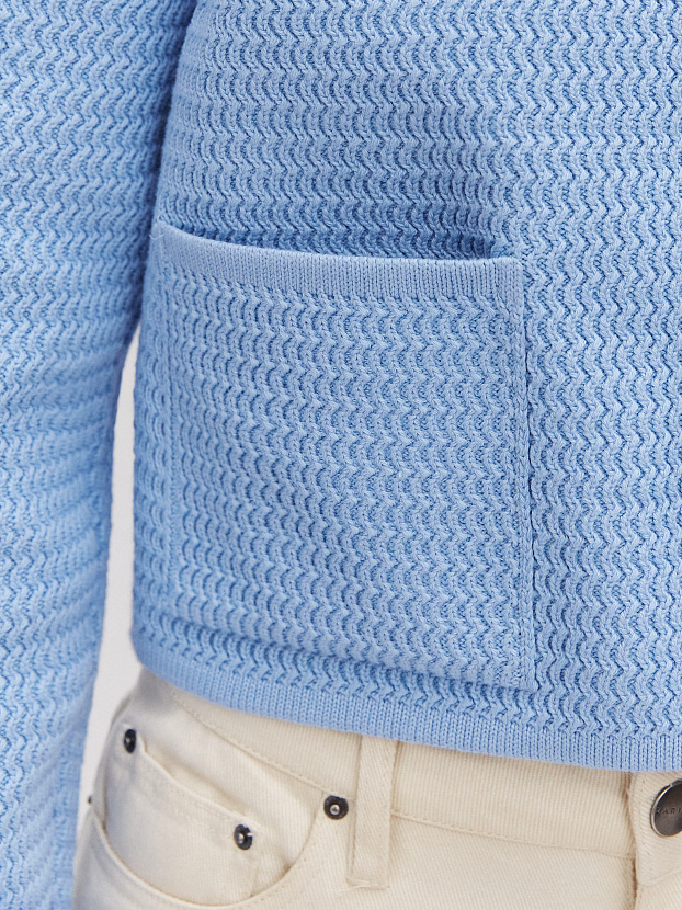 Селена жакет трикотажный (голубой, 46)