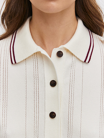 Футболка-поло с акцентными полосками Данте