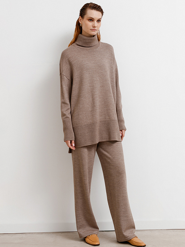 Сатурн костюм (джемпер+брюки) трикотажный (какао, 40-42/164-170)