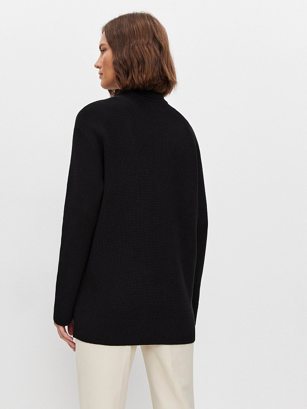 Лира кардиган трикотажный (черный, 44-46)