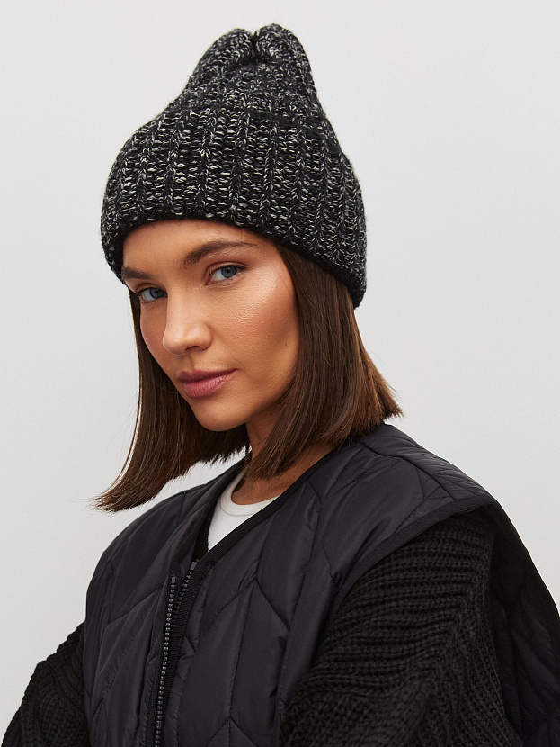 Черри шапка трикотажная (черный/белый, 56-58)