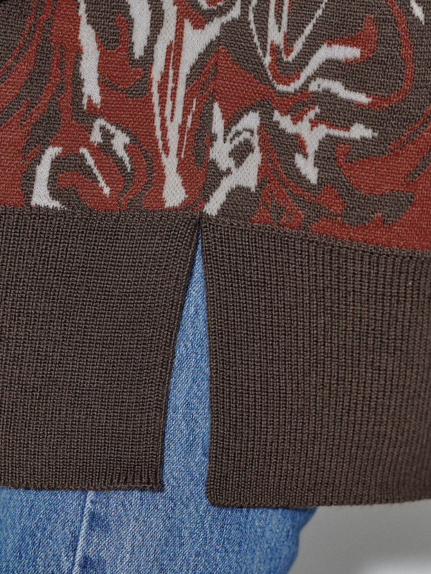 Грация джемпер трикотажный (кофейный, 44-46)