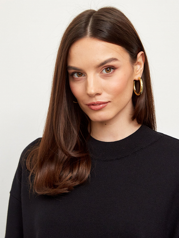 Дания джемпер трикотажный (черный, 44-46)