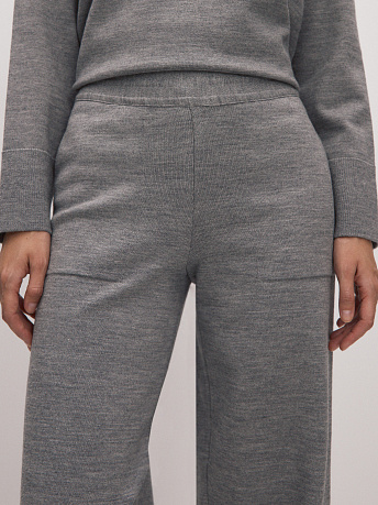 Брюки из шерсти мериноса с карманами Фуджи