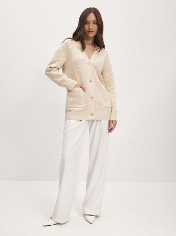 Кардиган с авторским принтом и люрексом Орли