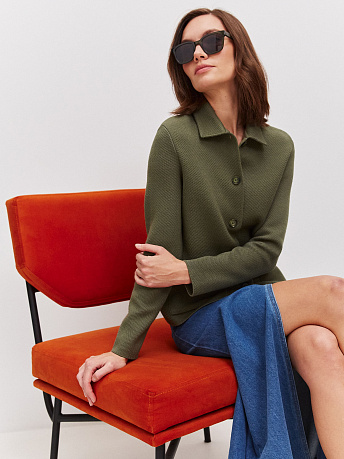 Жакет из шерсти мериноса Аврора