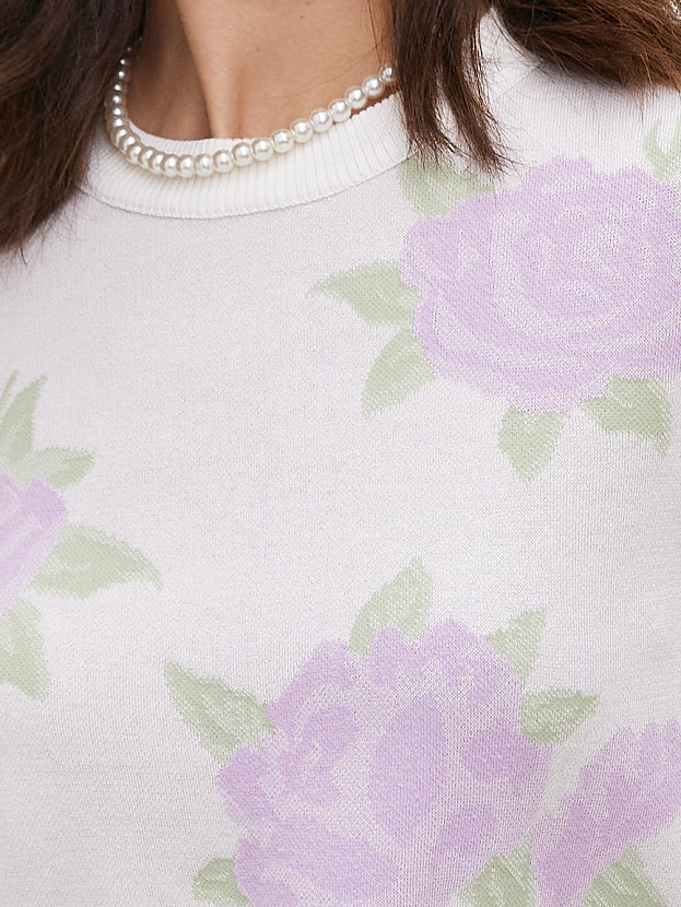 Рози джемпер трикотажный (белый, 44-46)