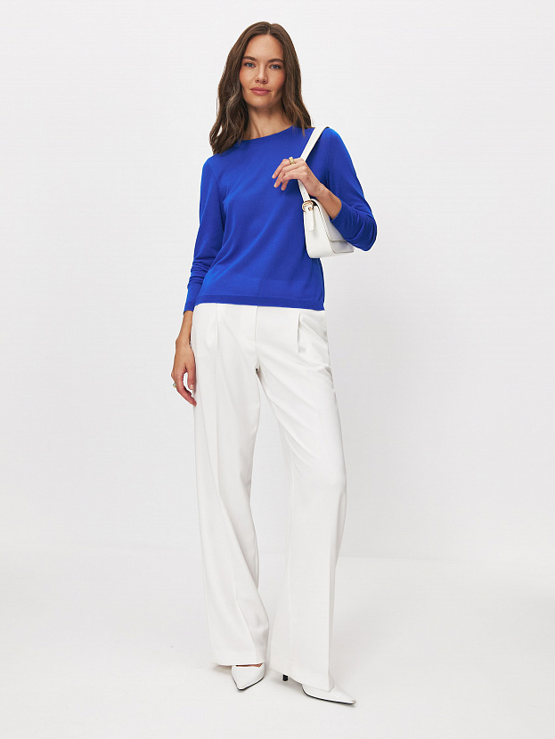 Петра джемпер (лонгслив) трикотажный (ультрамарин, 44-46)