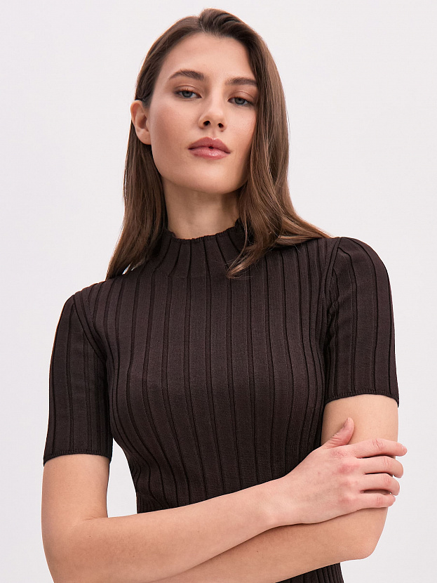 Феникс водолазка трикотажная (темно-коричневый, 44-46)