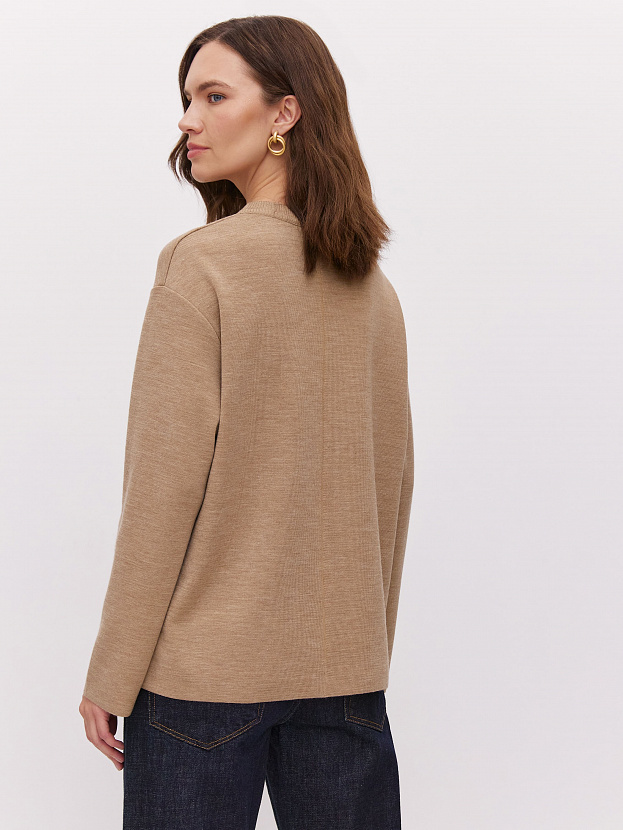 Меридиан джемпер трикотажный (бежевый меланж, 44-46)