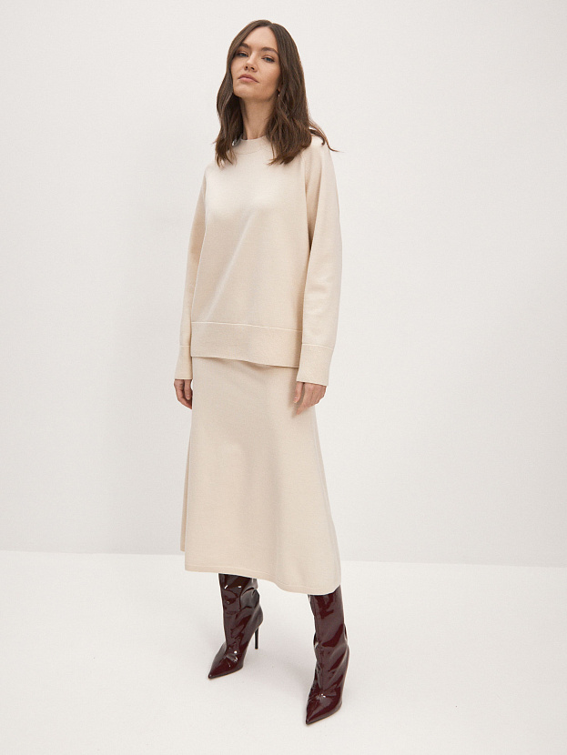 Сеул джемпер трикотажный (кремовый, 44-46)