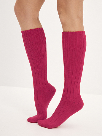 Гольфы трикотажные из шерсти мериноса Степ