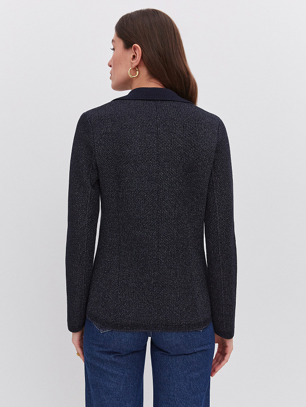 Шайн жакет трикотажный (т.синий, 46)