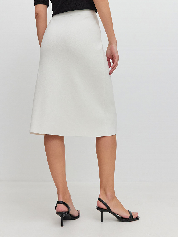 Моне юбка трикотажная (белый, 46)