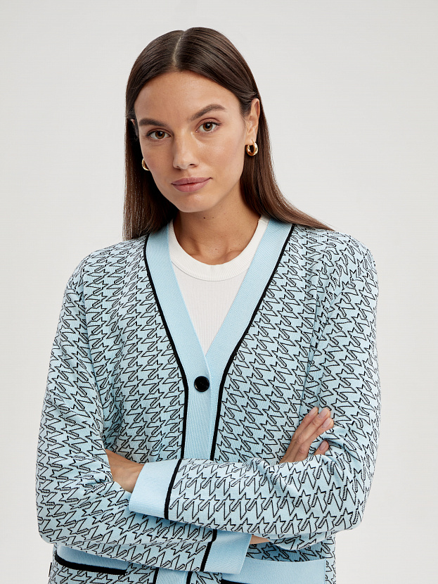 Сандро кардиган трикотажный (св.голубой, 44-46)