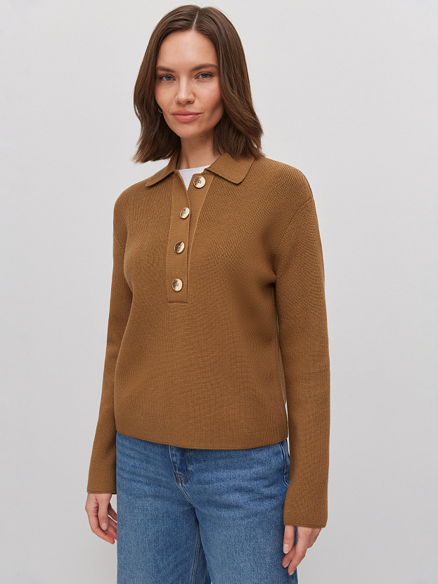 Крафт джемпер трикотажный (бежевый, 44-46)