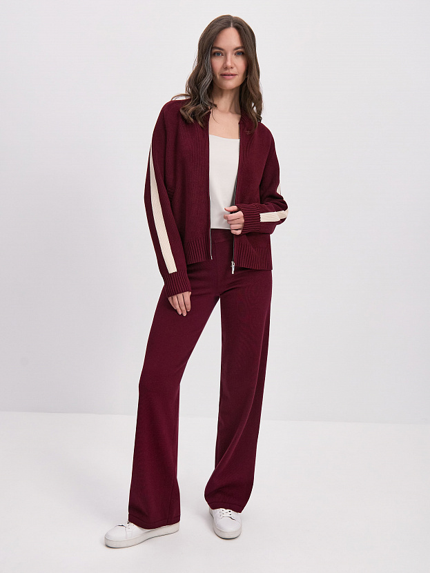 Энджел джемпер (бомбер) трикотажный (бордо, 44-46)