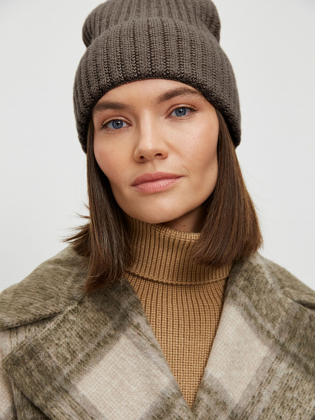 Лайт2 шапка трикотажная (коричневый, 56-58)