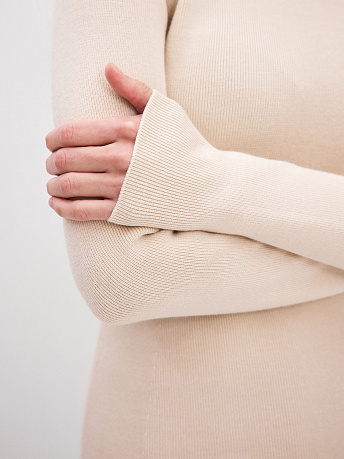 Водолазка из шерсти мериноса и вискозы Клео