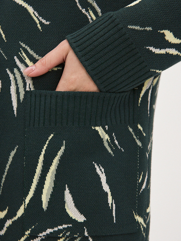 Гарда кардиган трикотажный (темно-зеленый, 44-46)