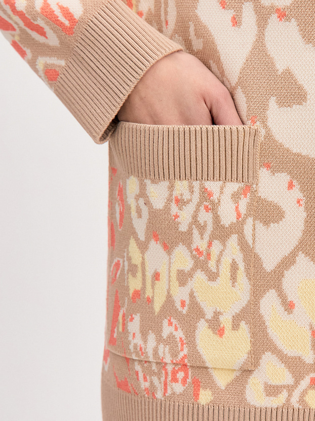 Гарда кардиган трикотажный (бежевый/кремовый, 44-46)