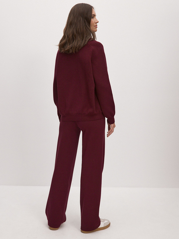 Денвер джемпер (бомбер) трикотажный (бордо, 44-46)