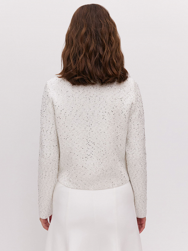 Антарес жакет трикотажный (белый, 44-46)