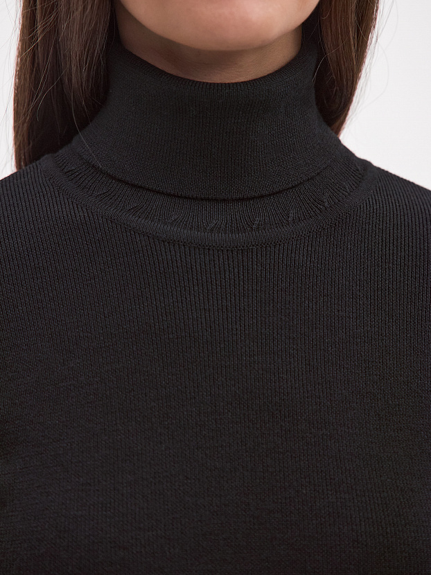 Клео водолазка трикотажная (черный, 44-46)