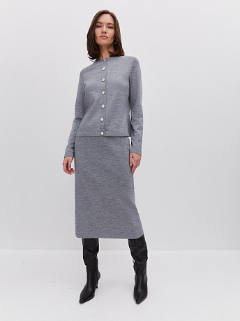 Юбка из шерсти мериноса Каролла