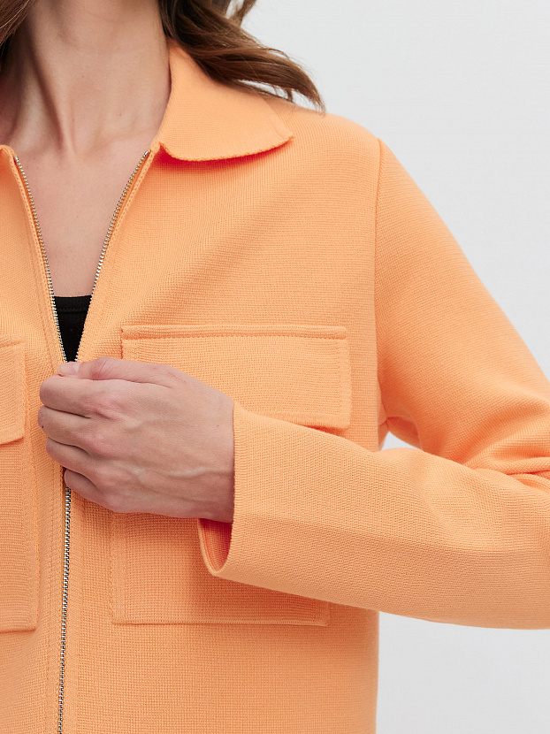 Давиль жакет трикотажный (абрикосовый, 44-46)