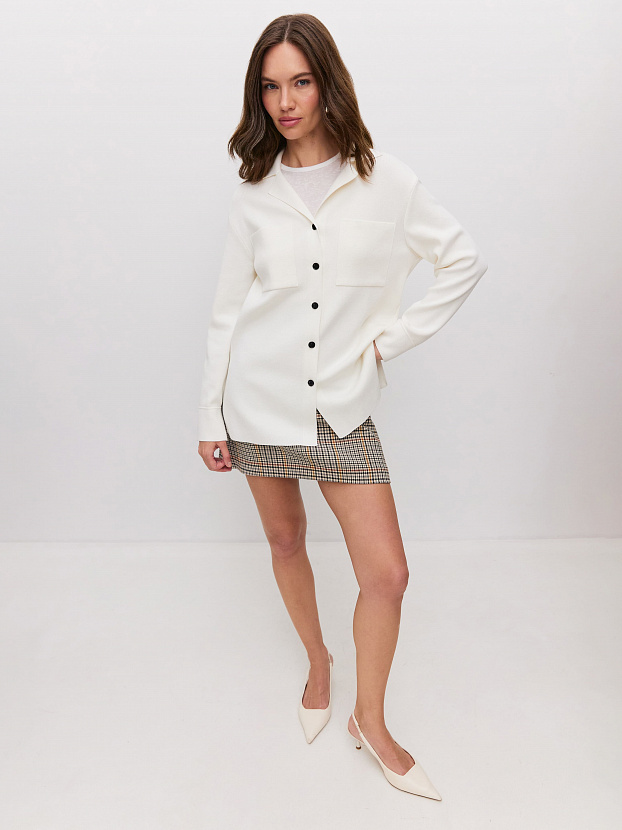 Фрида жакет трикотажный (белый, 44-46)