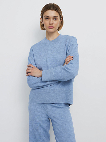 Джемпер из шерсти мериноса и вискозы Дания