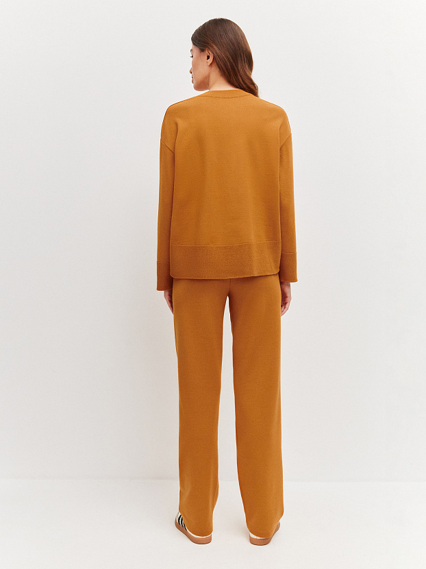 Дания костюм (джемпер+брюки) трикотажный (оранжевый, 40-42/164-170)